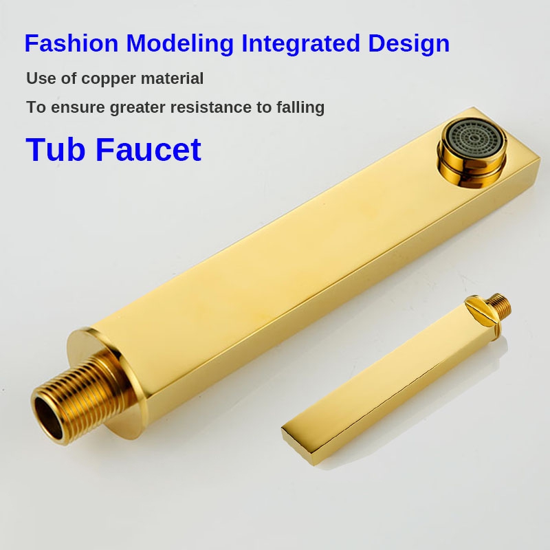 Gold Finish Wall Mounted three LED Function Rain Waterfall Bathroom Faucet Shower Head with Handheld Shower 