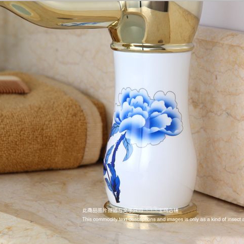 Golden Style Single Handle Bathroom Faucet