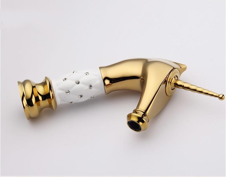 Golden Unicorn Style Single Handle Bathroom Faucet