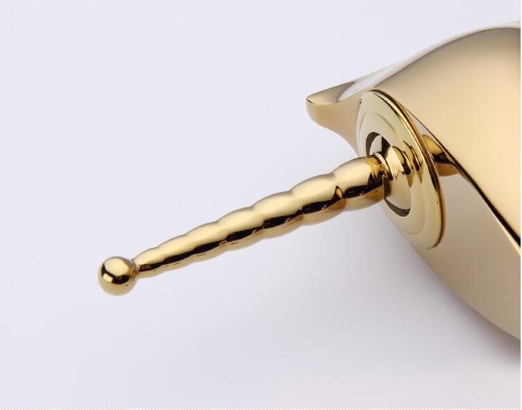 Golden Unicorn Style Single Handle Bathroom Faucet