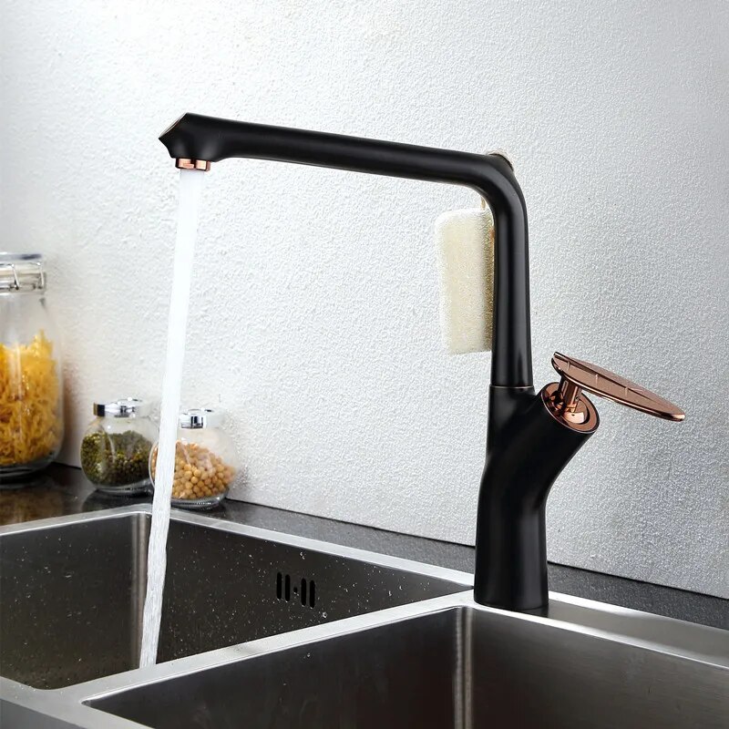 Black Gold Kitchen Faucet