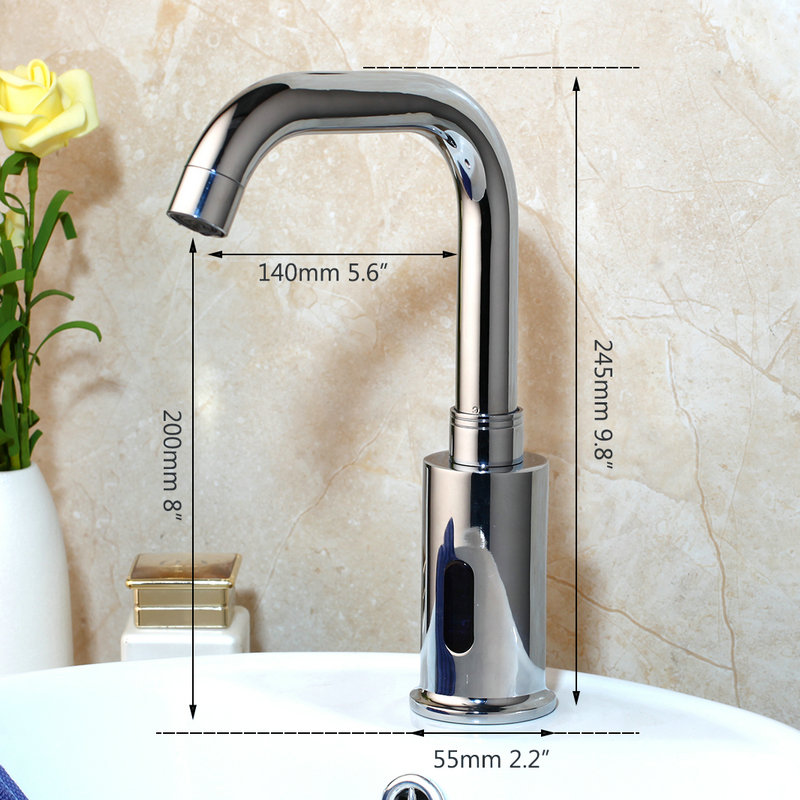 Juno Montreal Bathroom Sink Sensor Faucet For Cold And Hot Water
