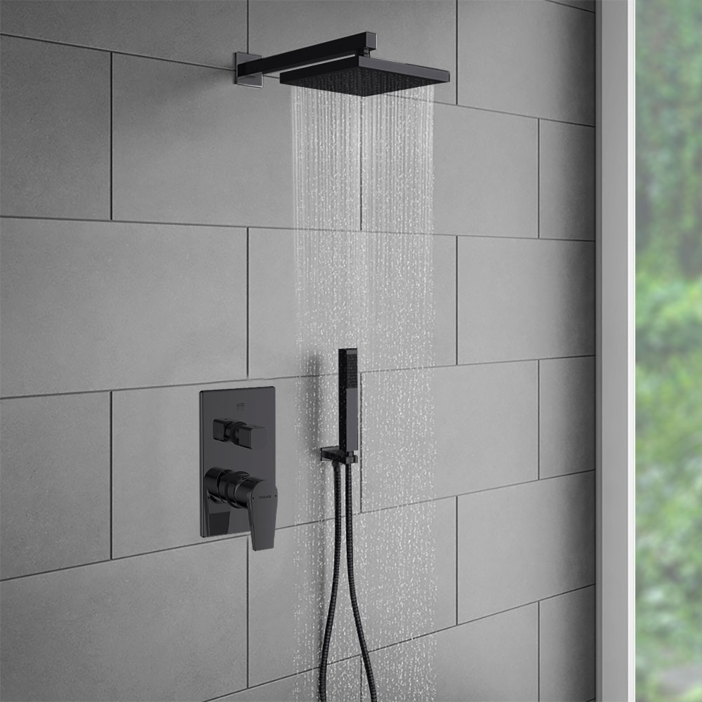 Juno New OilRubbed Bronze Shower Head Set with Handheld Shower