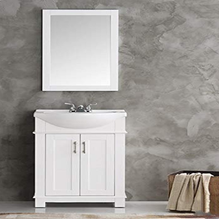 Juno Traditional White 24" Bathroom Vanity Set