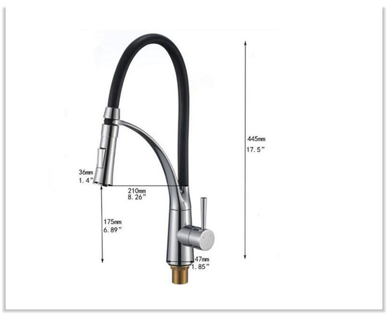 Kitchen Faucet with Dual Sprayer Dimensions