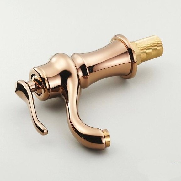 Rose gold bathroom sink faucet