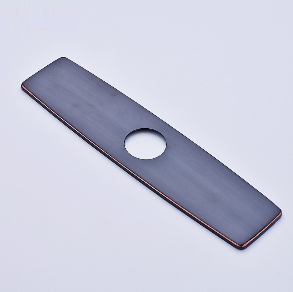 bronze finish faucet cover plate
