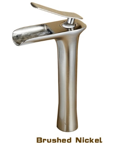 Open Waterfall Single Handle Bathroom Sink Faucet
