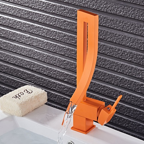 Orange Color Basin Faucet