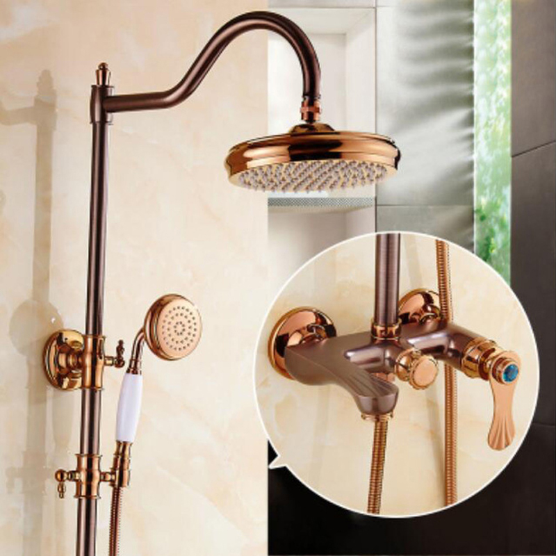 Juno Vintage Shower Head Rainfall Antique Shower Head With Hand Held Shower