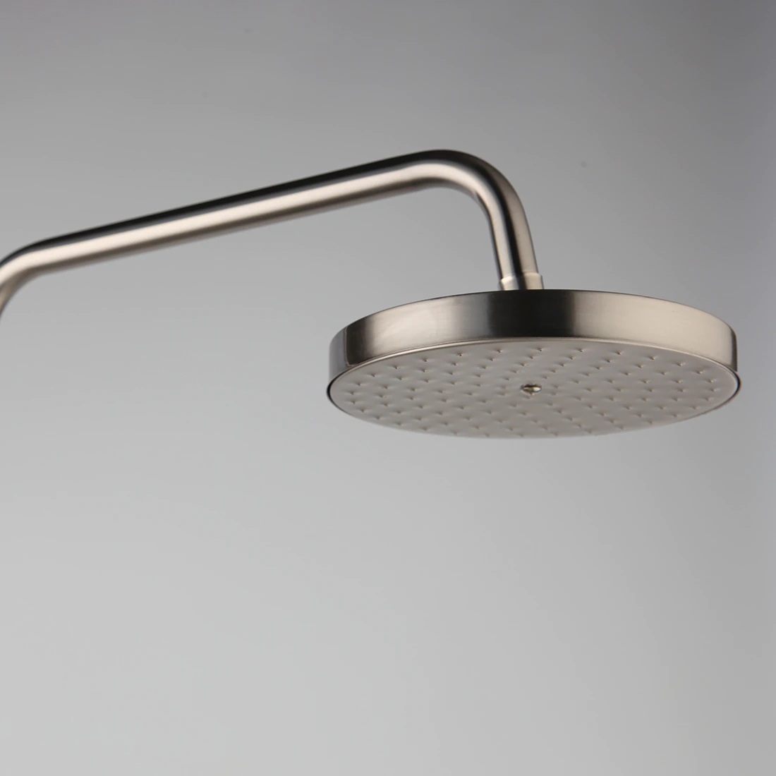 Juno 8 Inch Brushed Nickel Wall Mount 3 Function Rain Shower Head Handheld Spray Bathroom Shower Set