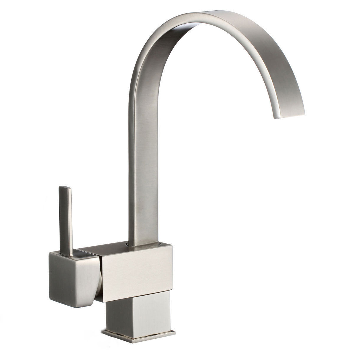 Single Handle Bathroom / Kitchen Waterfall Sink Faucet Brushed