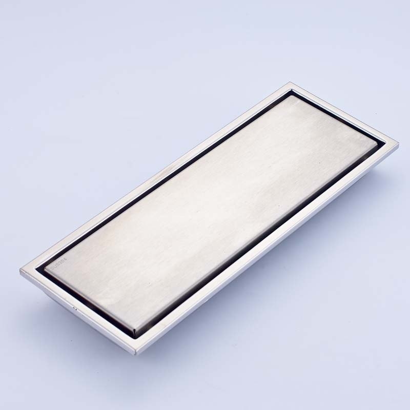 Stainless Steel Rectangle Anti-Odors Invisible Shower Drain