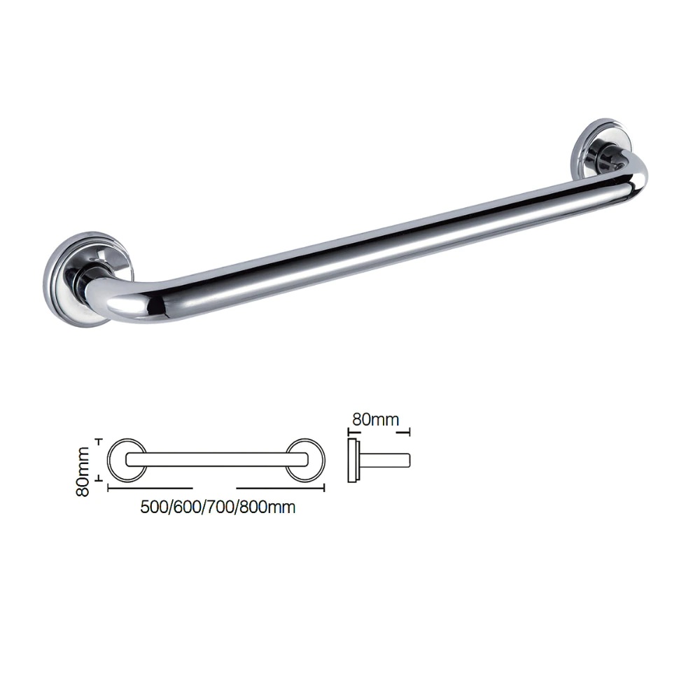 Juno Multipurpose Bathroom Bathtub Safety Handrails Grab Bars With Soap Dish
