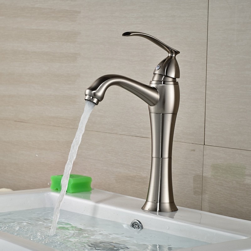 Stylish Cap Single Handle Bathroom Sink Faucet