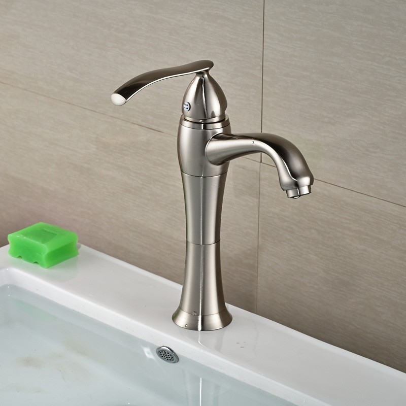 Stylish Cap Single Handle Bathroom Sink Faucet