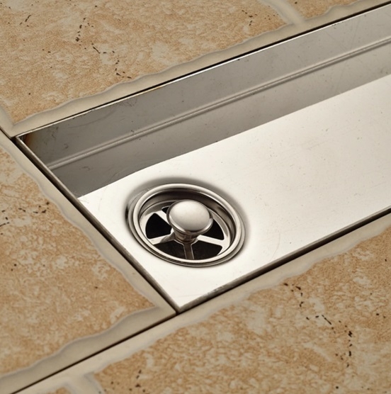 Stylish Zig Zag Floor Stainless Steel Bathroom Shower Drain