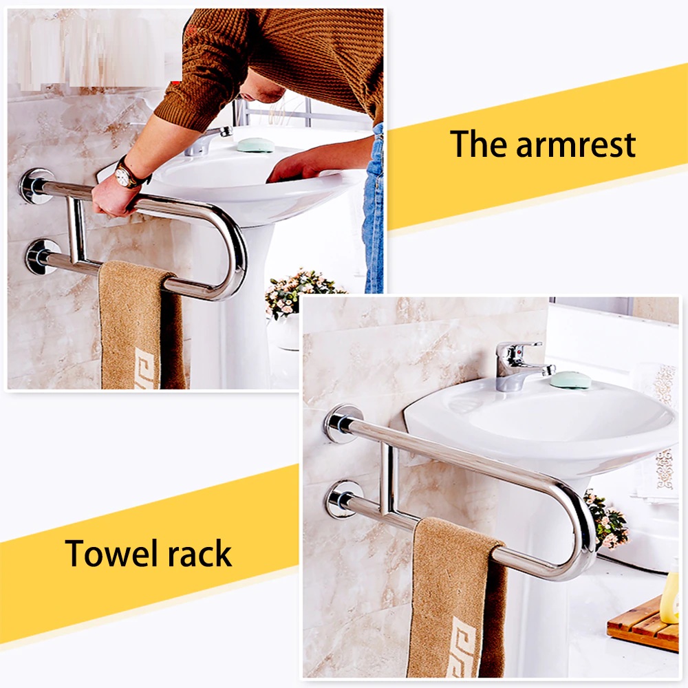 Juno New Chrome Finish Stainless Steel Towel Rack Holder Or Saftey Handrail