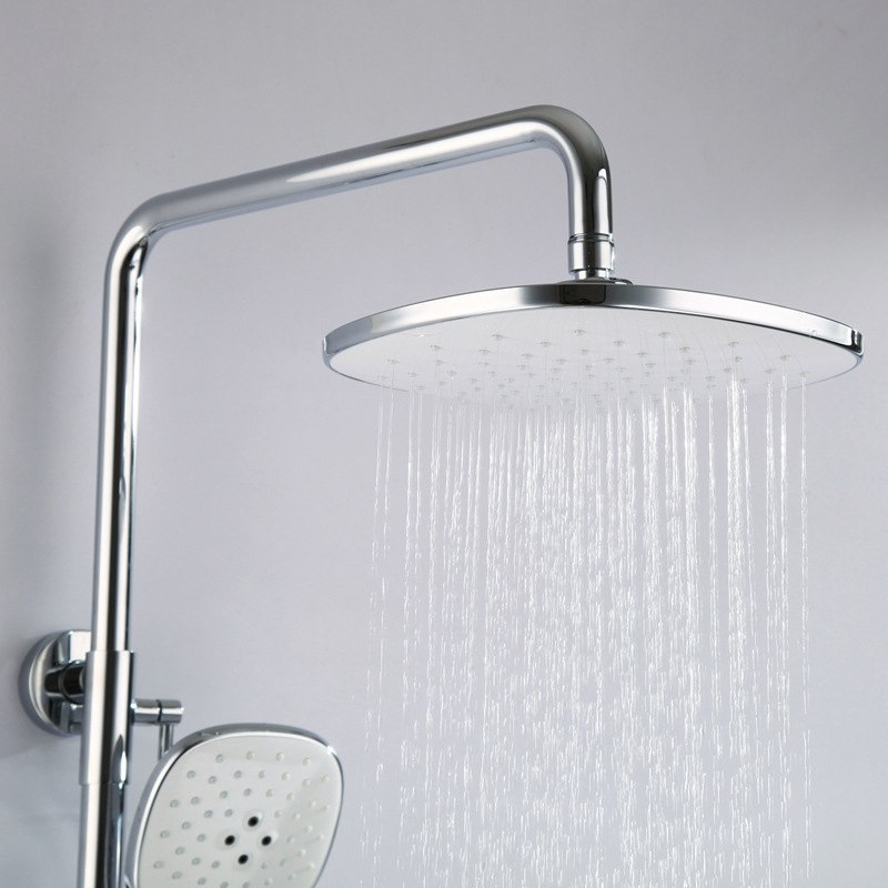 US Widespread Wall Installation Shower Head Faucet with Handheld Shower