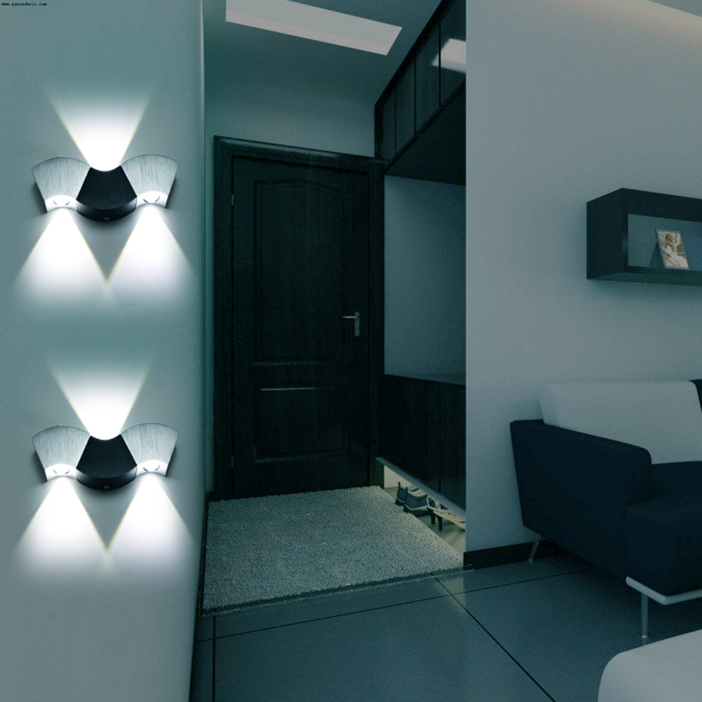 Juno Wave Shape Wall Mount 3 LED Wall Light Lamp
