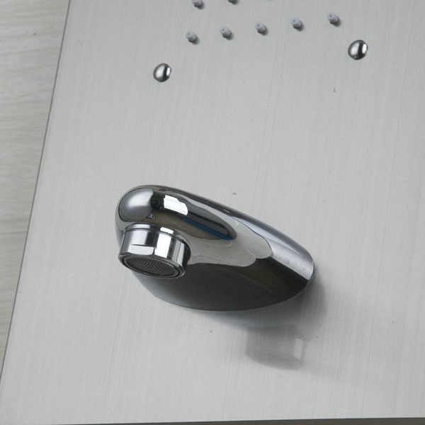 Wall Mounted Steel Shower Panel With Massage System & Spout