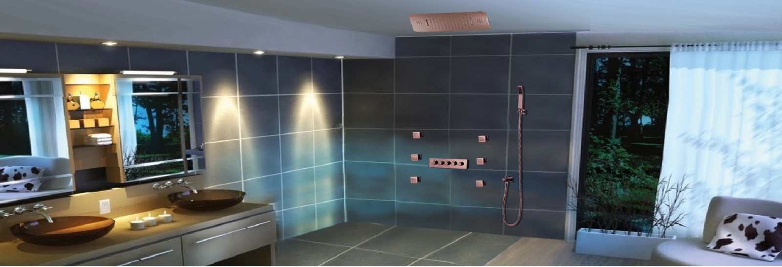 Rose Gold Luxury Shower System