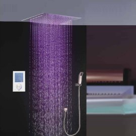 Quito Led Shower Faucet With Thermostatic Digital Shower Valve And Hand Shower