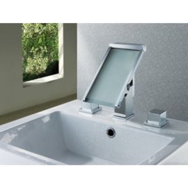 waterfall bathroom faucet