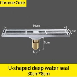 Chrome Floor Mount Antique Style Bathroom Shower Drain System