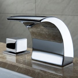 Chrome Finish Color Changing LED Bathtub faucet 