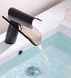 Classic Squash Glass Nozzle Water Bathroom Sink faucet