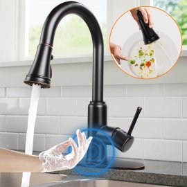 Juno Pull Out Kitchen Faucet Black Commercial Kitchen Faucet