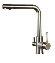 Dual Handle 360 Degree Rotation Purification Kitchen Sink Faucet