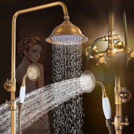 Vintage Solid brass hand held shower