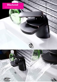 Eva Waterfall Bathroom Sink Faucet Single Handle Mixer Tap