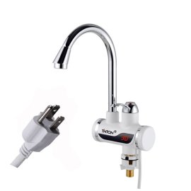 Juno Genoa Tankless Water Heater Kitchen Sink Faucet with LED Display