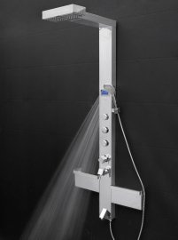 Hammer Stainless Steel Rainfall Shower Panel with Handheld Shower Head