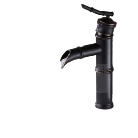 New Dark Bamboo Shape Oil Rubbed Bronze Basin Sink Faucet
