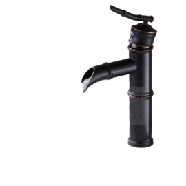 New Dark Bamboo Shape Oil Rubbed Bronze Basin Sink Faucet