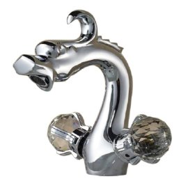 Juno Dragon Deck Mount Crystal Handle Faucet