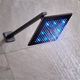 Juno Dual Handle 8 inch LED Rain Showerhead Oil Rubbed Bronze