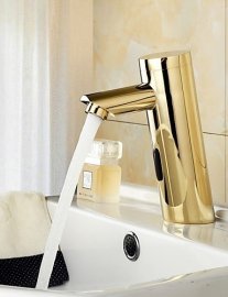 Juno Electronic Motion Sensor Residential & Commercial Gold Bathroom Faucet