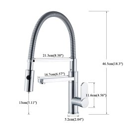 Luxury Kitchen Dual Faucet Chrome Finish Single Lever Deck Mount with Soap Dispenser
