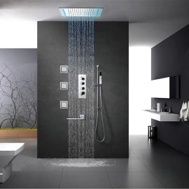 Multi-Color Rain Shower Head