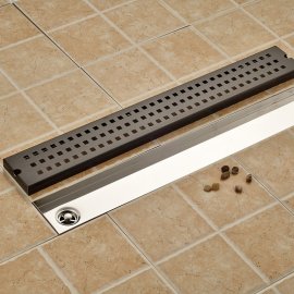 Stylish Square Holes Oil-Rubbed Bronze Waste Water Bathroom Drain System