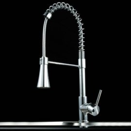 Sharp Spout Pull-Out LED Kitchen Faucet