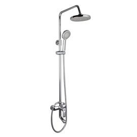 Juno Outdoor Rainfall Shower Head Single Handle 3 Function Valve With Handheld Shower