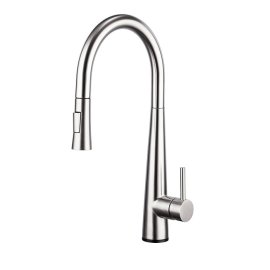 Brushed Nickel Smart Touch Kitchen Sink Faucet Deck Mount