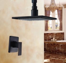 Oil Rubbed Bronze Wall Mount LED Shower Set