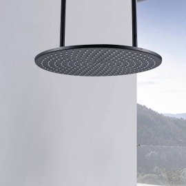 Oil Rubbed Bronze Round Shower Head Ceiling Mount Rain Shower